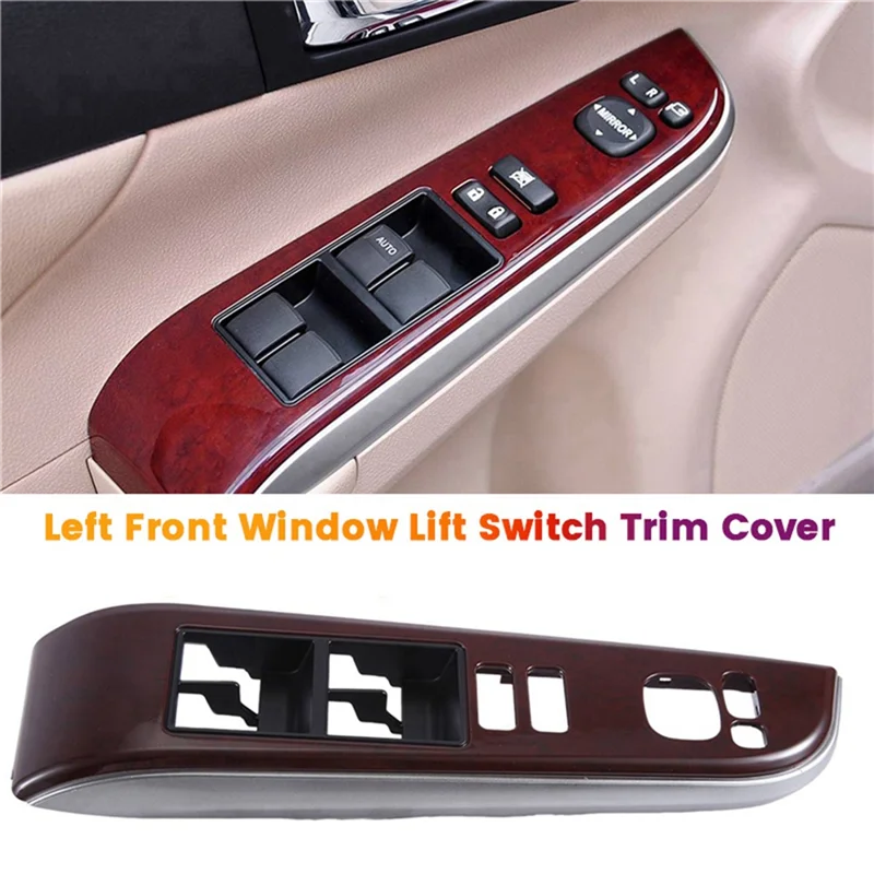 Preciso Sinistra Finestra Anteriore Interruttore di Sollevamento Trim Copertura 74232-06490-E0 Per Toyota Camry 7Th 2012-2017 Bracciolo Decor Pannello 7423206490EO