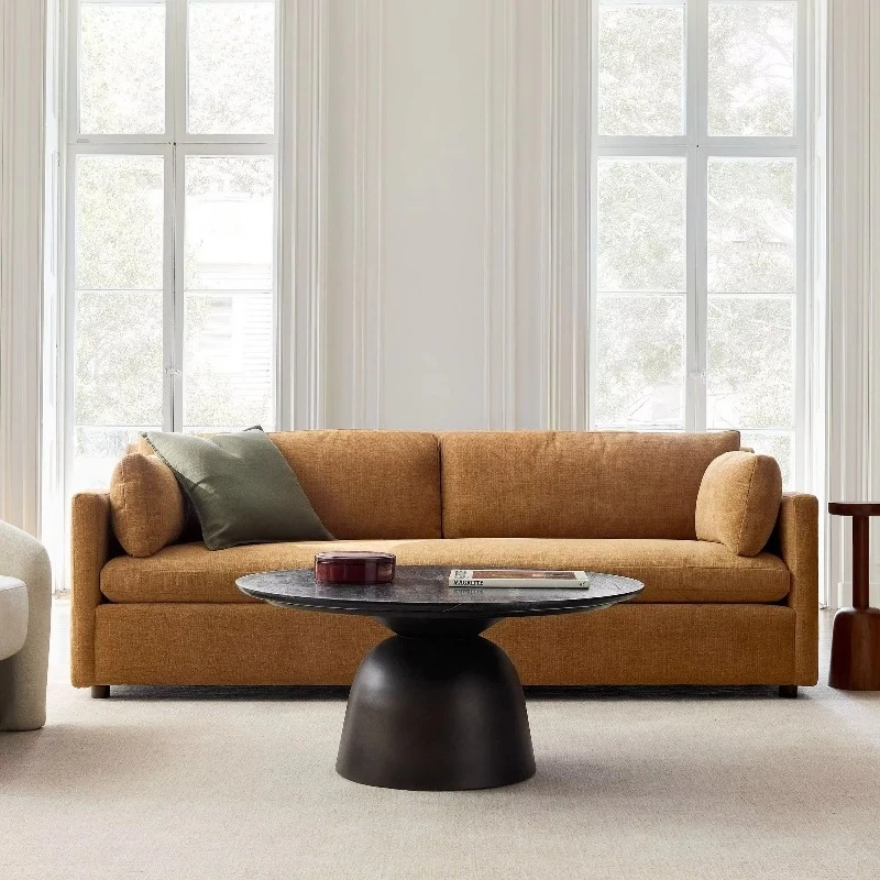 Seat Reclining Sofa Wooden Legs Straight Arms Foam Filled Hotel Living Room Cushions