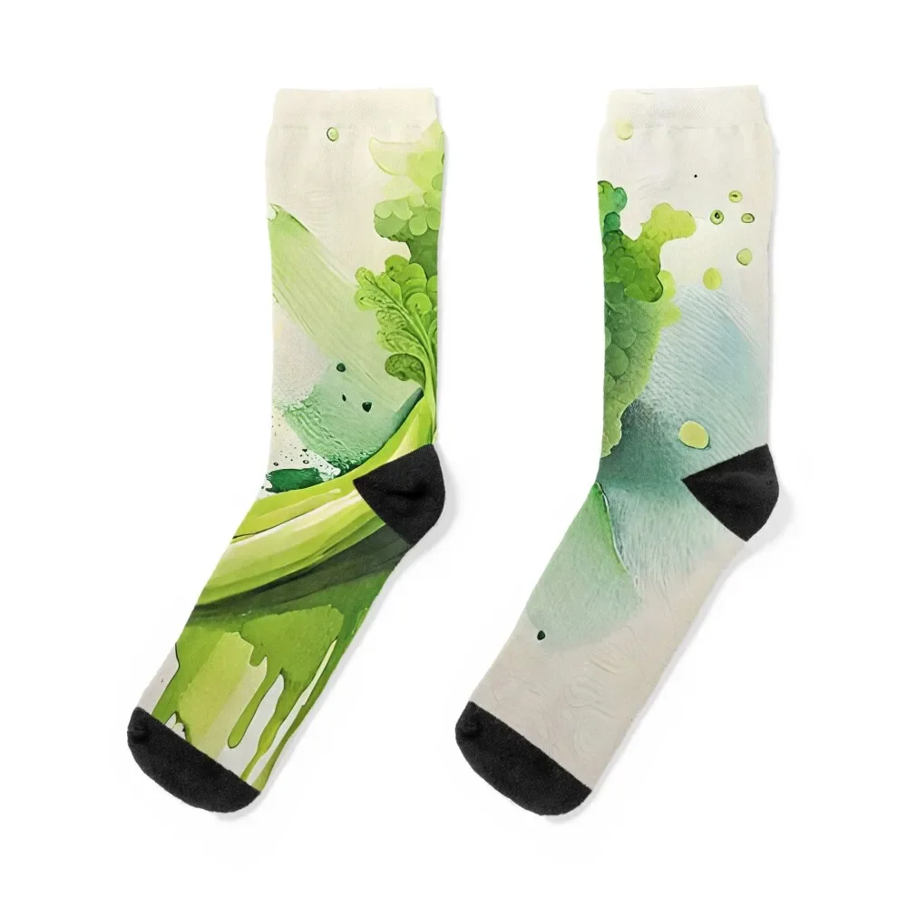

Celery Modern Contemporary Artwork Socks fashionable football Lots cycling Designer Man Socks Women's