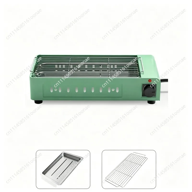 Electric barbecue grill, household electric griddle, smokeless barbecue, small indoor skewer grill