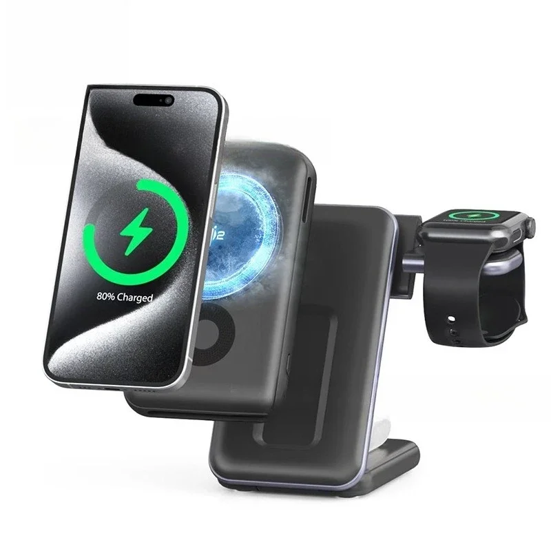 

3-in-1 refrigeration wireless magnetic power bank 10000mAh portable mobile power supply