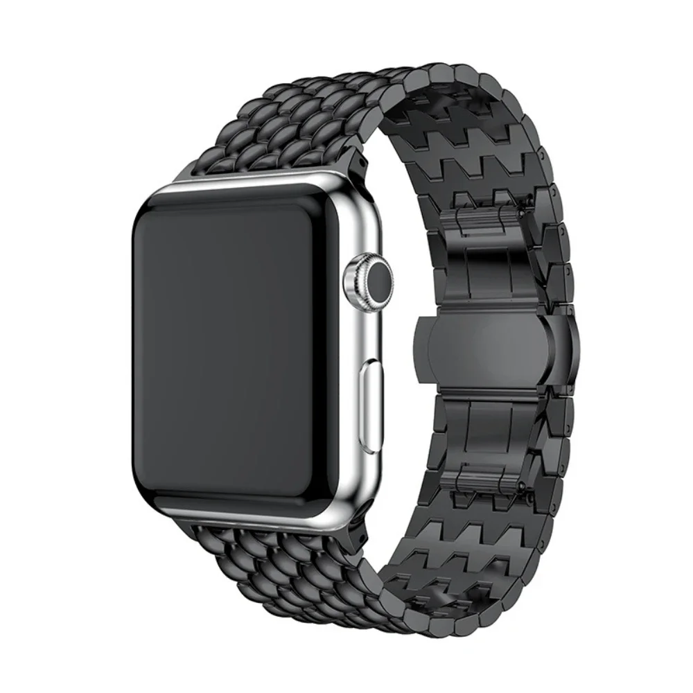 Stainless Steel Strap For Apple Watch 49mm 46mm 45mm 41mm 44mm 40mm 42mm Metal Band For iWatch Series 10 9 8 7 6 5 4 SE Bracelet