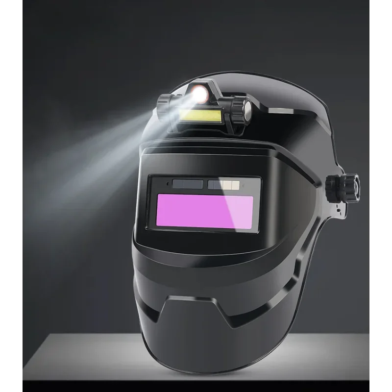 

Welding Helmet Welder Mask With Rechargeable Headlight Automatic Dimming Electric Welding Mask For Arc Weld Grind Cut Process