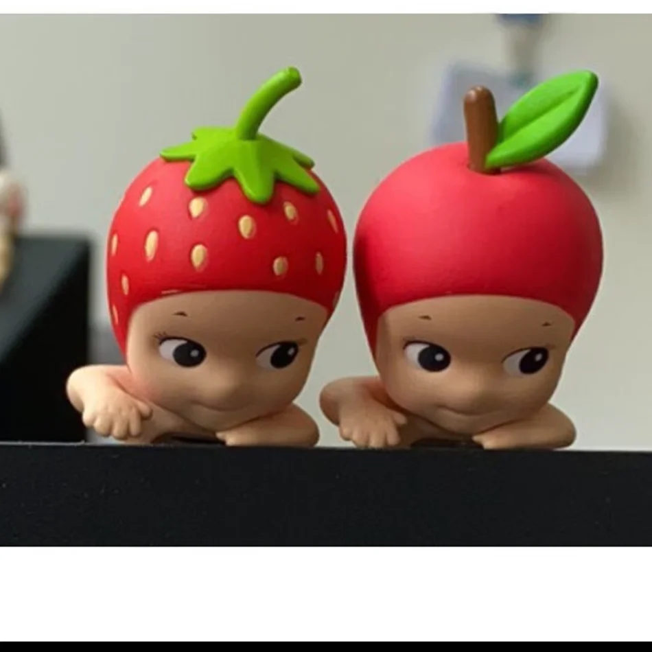 1-12 Peças Mini Bonecos de Frutas e Vegetais em Posição Deitada, Caixa Surpresa, Figuras Fofas para Decoração de Mesa e Carro, Brinquedo Colecionável, Presente de Aniversário