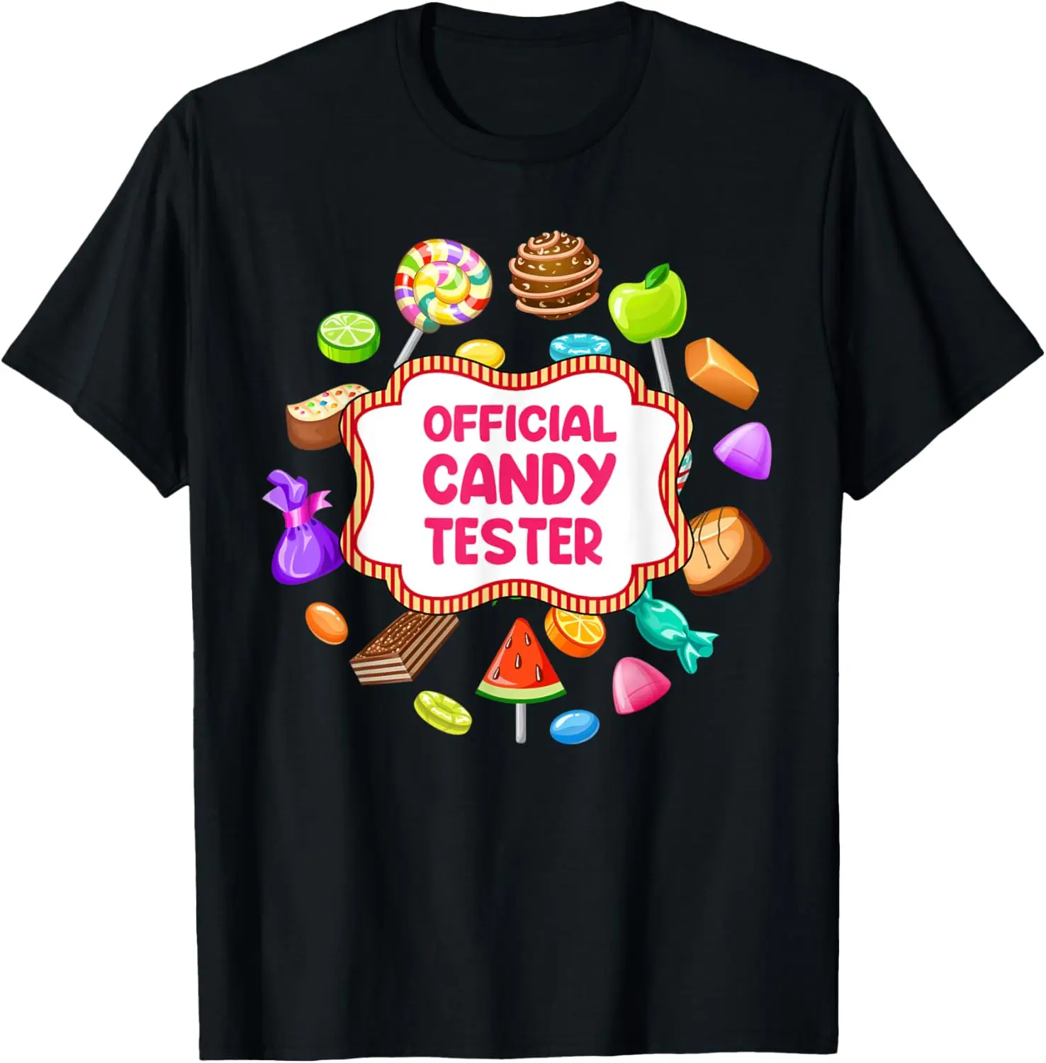 

Official Candy Tester Funny Halloween Costume Trick Or Treat T-Shirt