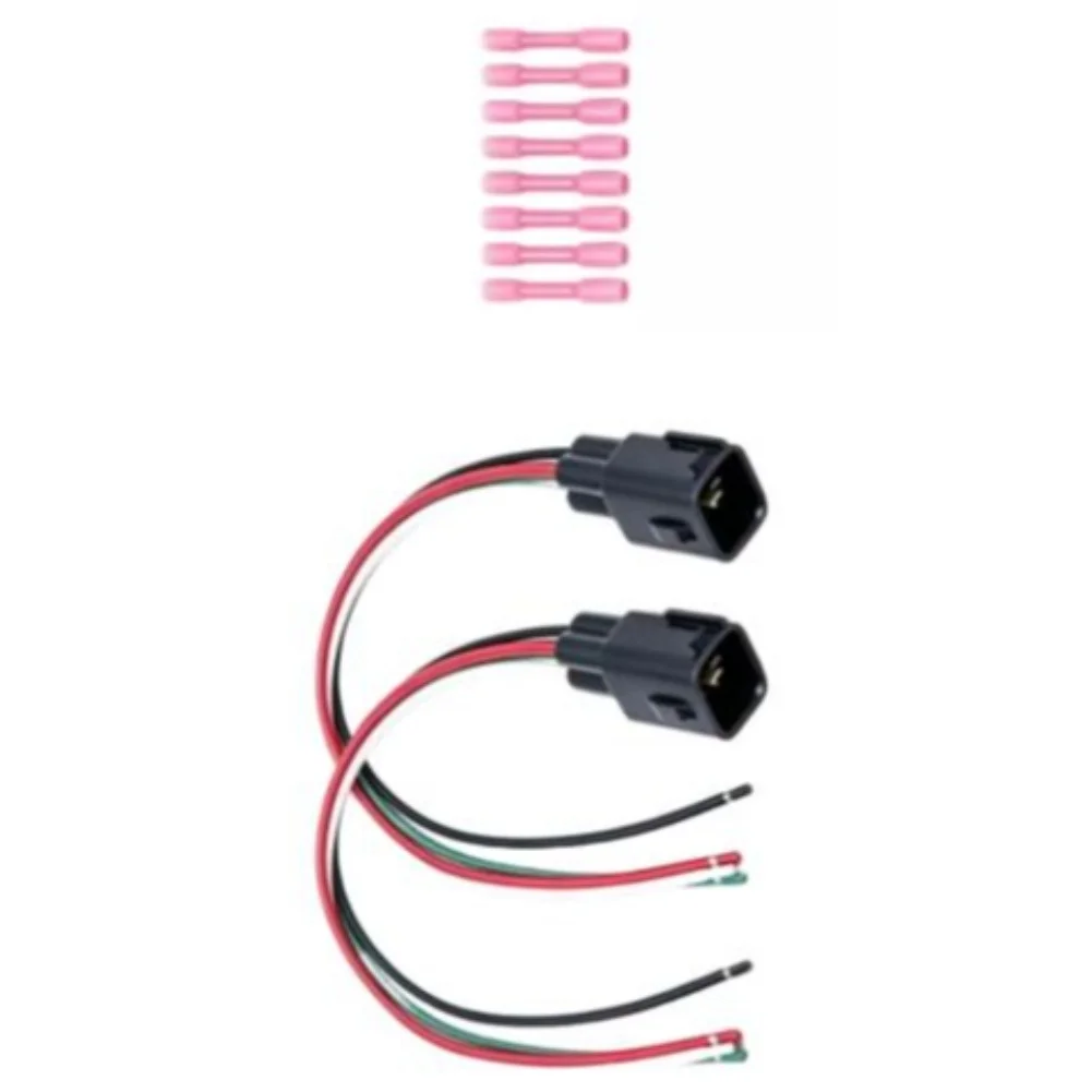 2Pcs 4-Wire Tail Light Connector Harness 56018649AC For Jeep For Wrangler 98-06 Taillight Bulbs Adapter Harness
