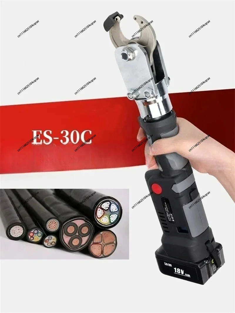ES-30C Rechargeable Cable Cutter Copper And Aluminum Cable Cutting Shears Hydraulic Wire Cutters Portable Small Shears ES-300-30