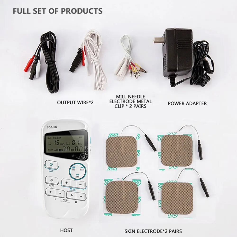 SDZ-IIB Handheld Electroacupuncture Stimulator Electro acupuncture treatment instrument 2 Channel Muscle Nerve stimulator