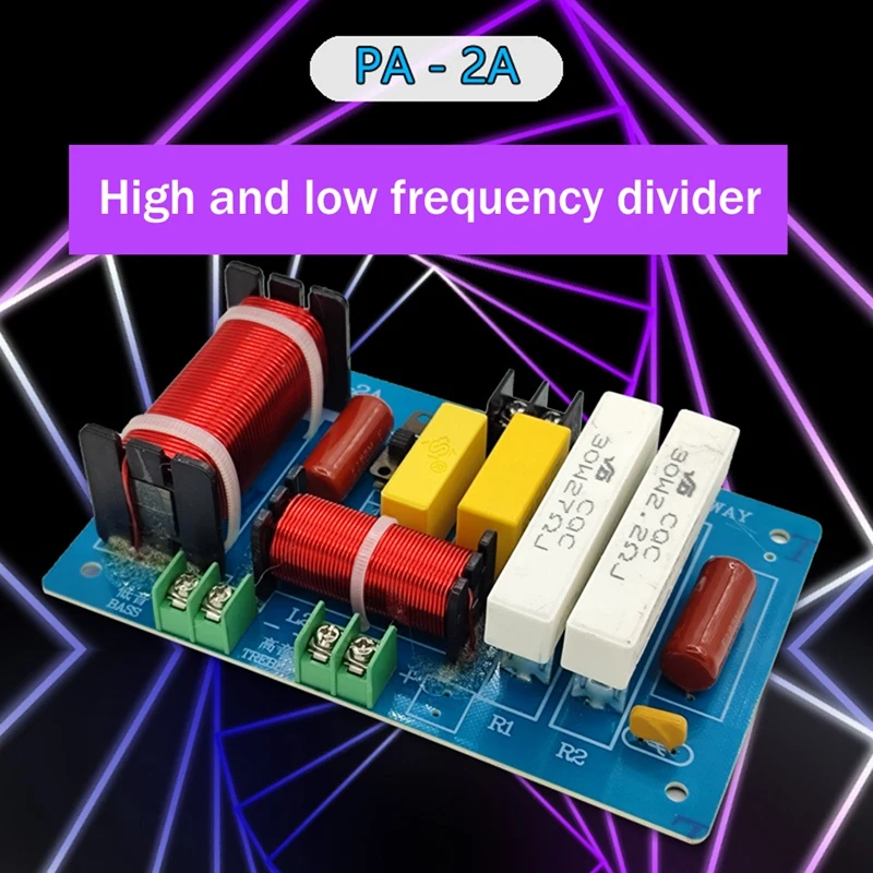 

PA-2A 450W 2 Way Audio Speaker Divider Treble Bass Frequency Divider KTV Stage Professional Speaker Crossover-A42I