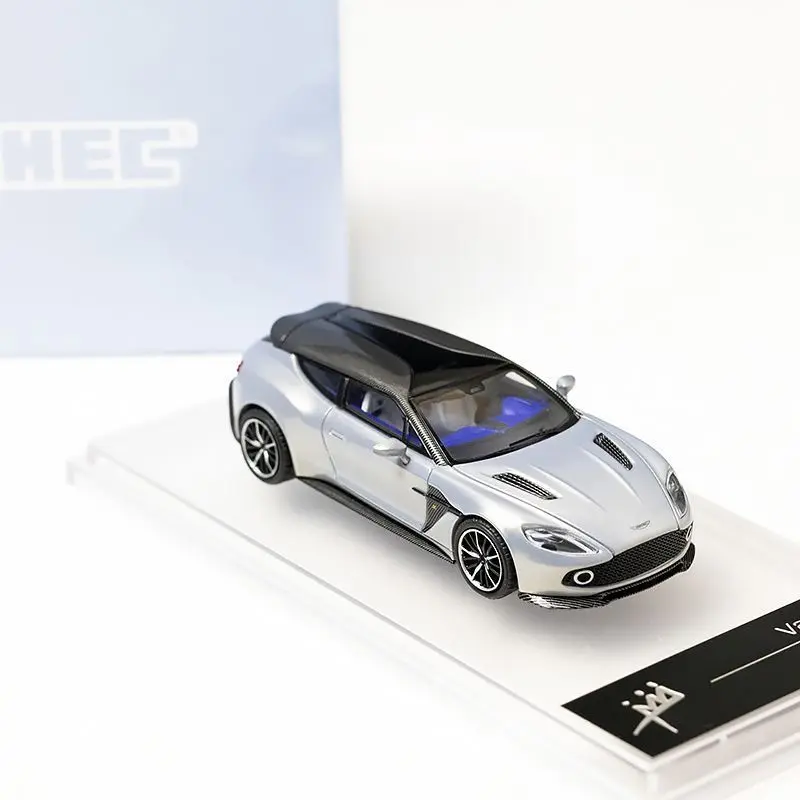 KING MODEL 1:64 Aston Martin Zagato Shooting Brake Mako Blue Diecast Alloy Car Model Limited Collectible Toys for Boys Gift view 2
