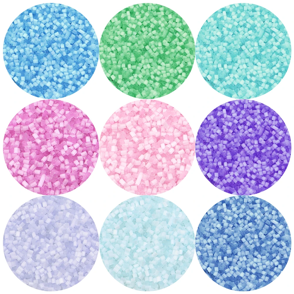 

3600Pcs/Lot 1.8mm Colorful Glass Seed Beads Tubular Shape Spacer Bead For DIY Crafts Ornamen Making Clothing Charm Accessories