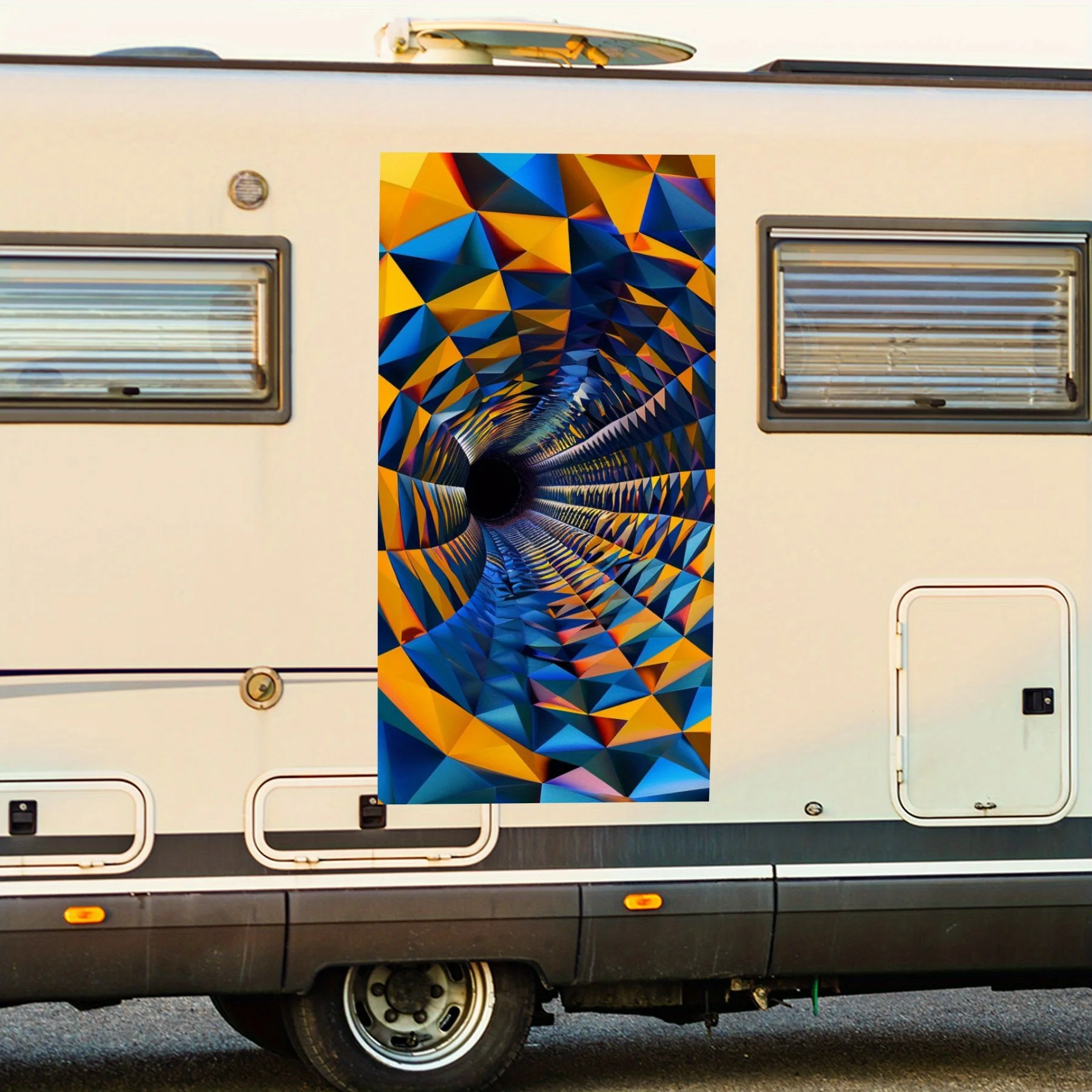 

Цветная вихревая художественная наклейка на дверь автомобиля на колесах, ПВХ, самоводонепроницаемая палочка, яркие автомобильные внешние аксессуары, декор, защита подарка