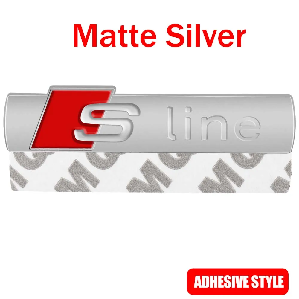 Auto-Frontemblem für Kühlergrill, S-Line-Emblem, Dekorationsaufkleber, Autozubehör für Audi S-Line S A4L A3 A5 A7 A4 B8 A3 Q3 Q5 Q7 A8L – Detail 7