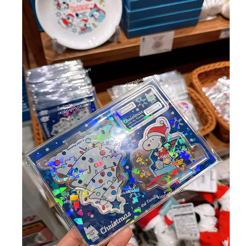 سنوبي ياباني عيد الميلاد الدائمة الكرتون Kawaii عطلة سطح المكتب الديكور الإبداعية شجرة عيد الميلاد جو الهدايا الطرفية #2