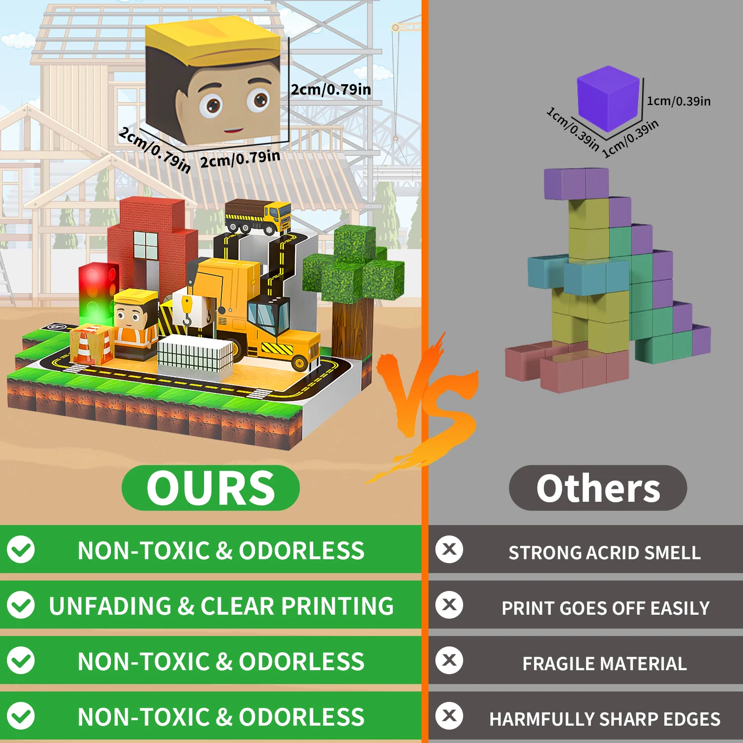 Blocs de construction magnétiques créatifs Mine World, ensemble de cubes magnétiques, modèle de bricolage pour enfants, tige de tige, jouets sensoriels Montessori pour garçons et filles