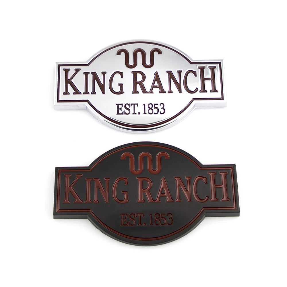 Door Tailgate King Ranch EST.1853  Emblem Logo Sticker for 2011-2017 Expedition F150 F250 F350 F450 Car Sticker Car Accessories