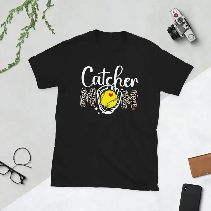 Softball Catcher Mom Of A Mama T Shirt