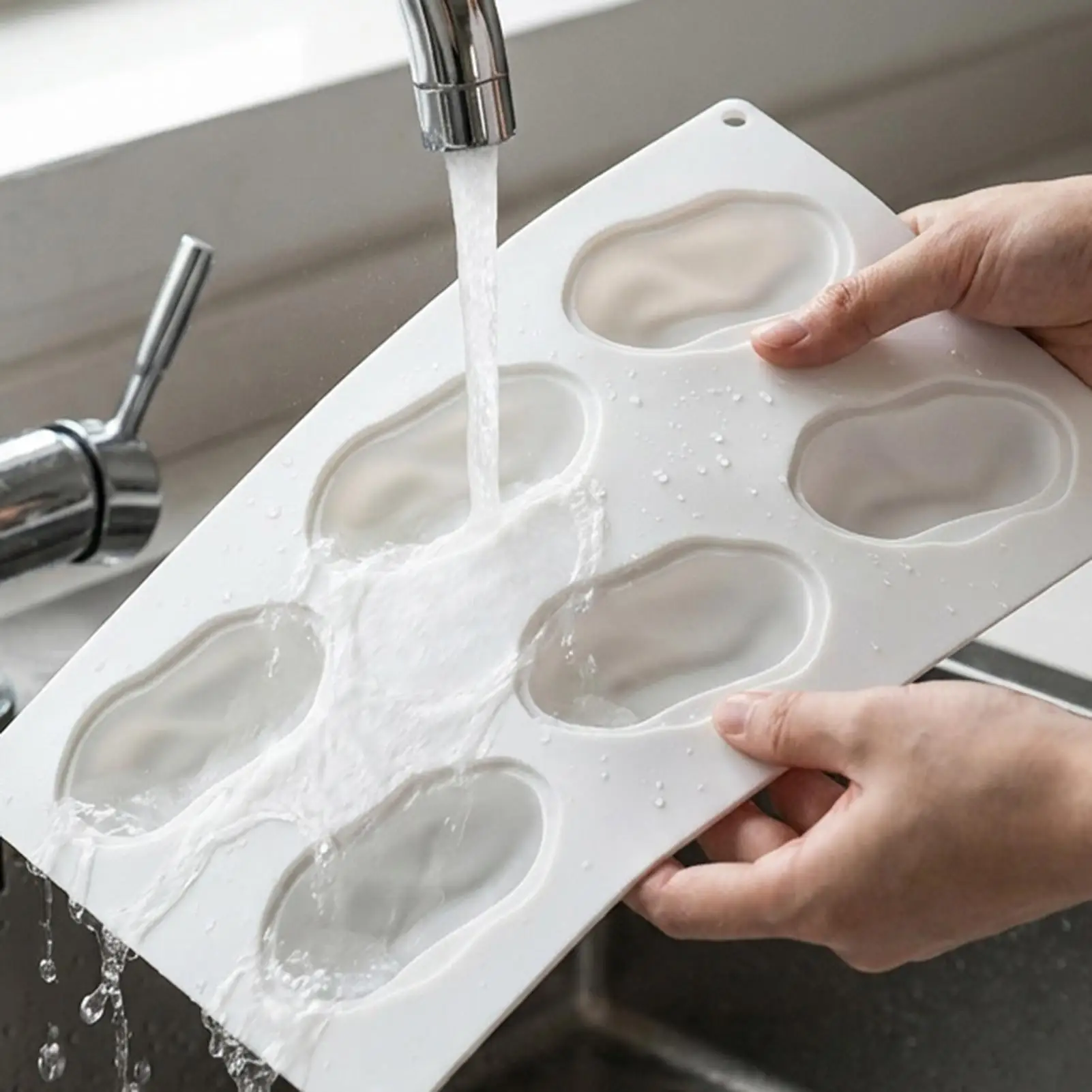 Moldes para hornear con forma de nuez en 3D, molde para gelatina con 6 cavidades, moldes para repostería para el hogar, cocina, repostería, restaurante, cafetería