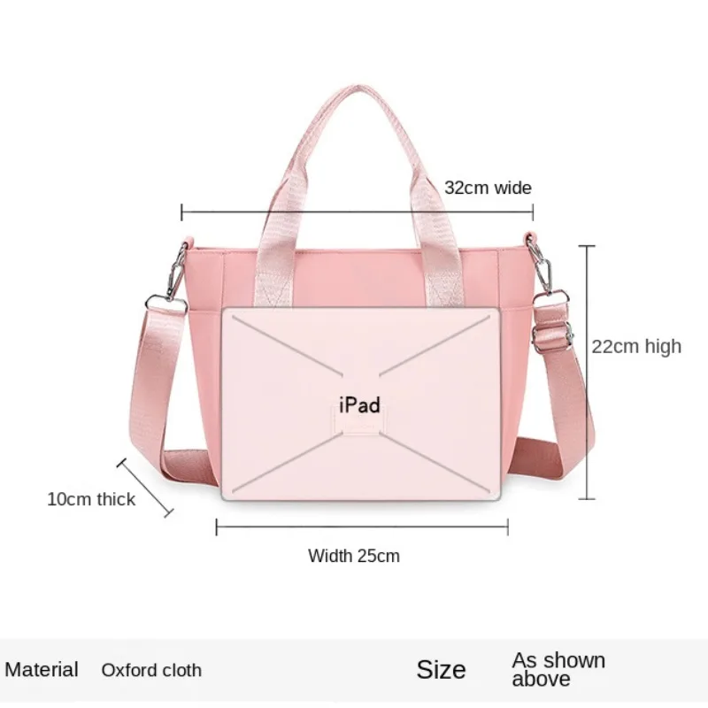 Nylon Women\'s Large Capacity Tote Bag 2024 New Lightweight Handheld Bag Trendy Casual Handheld Lunch Bag Designer Bag