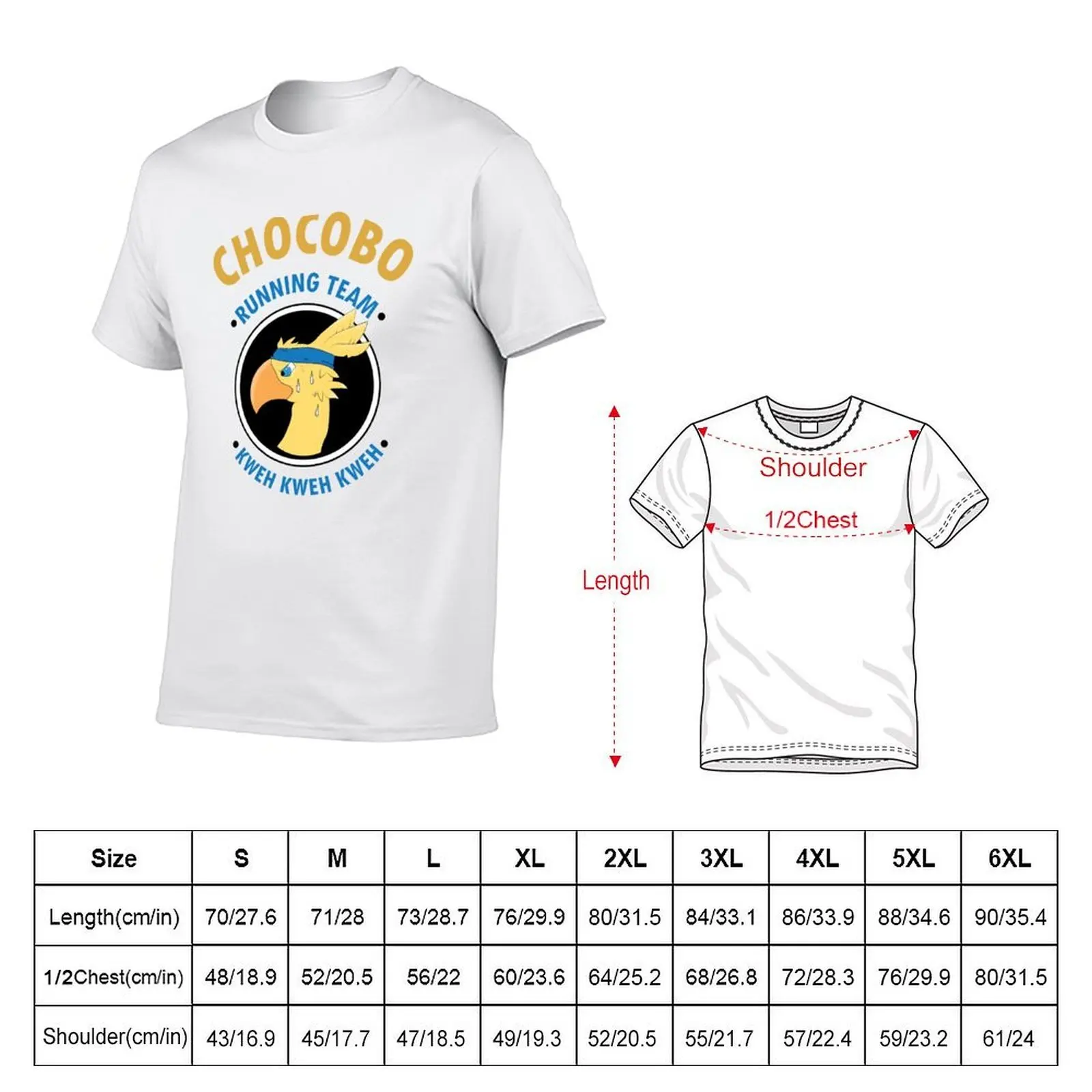 Chocobo - Running Team T-Shirt cotton tshirt 100% t shirt man designer T-Shirt