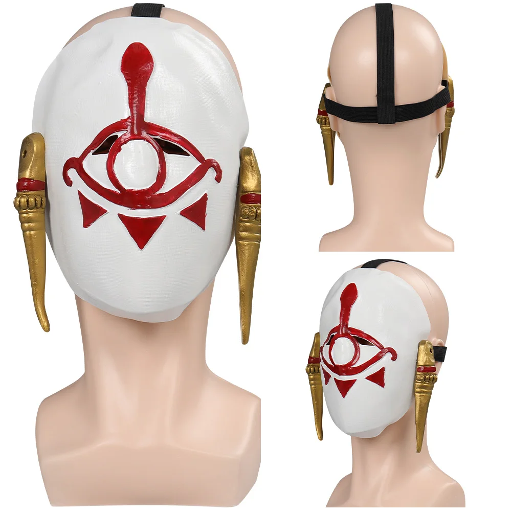 Yiga Footsoldier Mask Cosplay Latex Helmet Masquerade Halloween Party Role Playing For Adult Men Male Costume Props