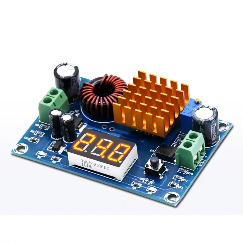 XH-M411 DC 3V-35V to DC 5V-45V Boost Converter Module Voltage Regulator Adjustable Step Up Voltmeter Digital Display Module