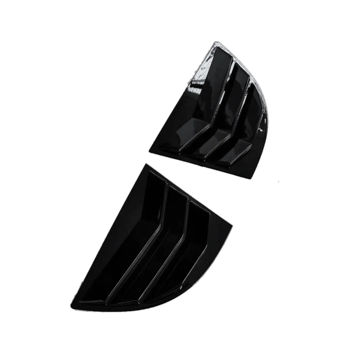 

1Pair Car Rear Window Shutter Cover Trim for Honda Civic Sedan 8Th 2005-2011 Side Louver Trim Panel Vent Sticker A