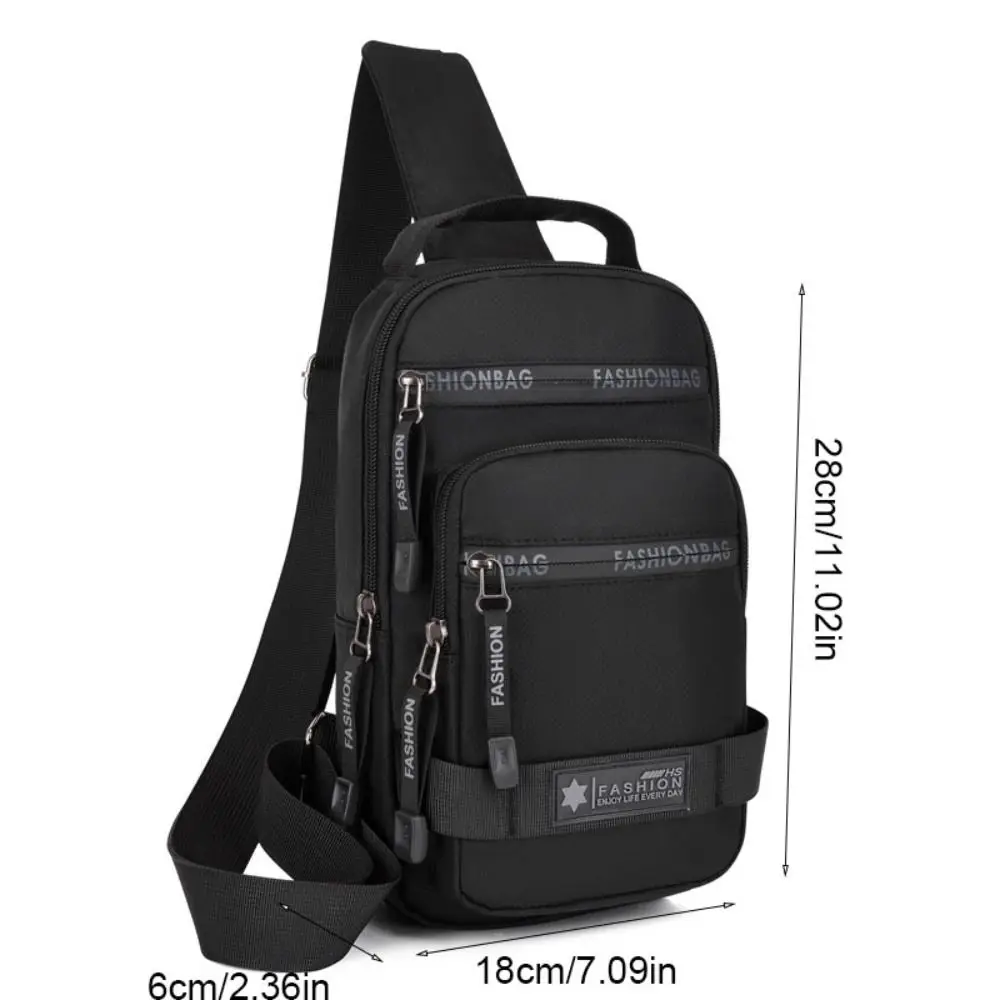 عادية متعددة جيوب الرجال حقيبة صدر للرجال القماش حقيبة كتف الرياضة رسالة حقيبة سعة كبيرة متعددة الوظائف حقيبة كروسبودي السفر