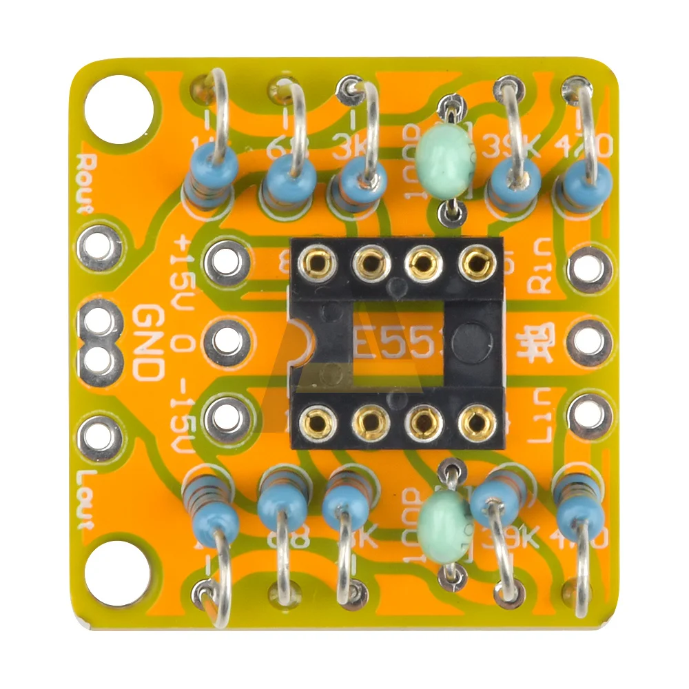 لوحة مضخم صوت ثنائية الإمكانات مزدوجة op-amp ثلاثية تيار مستمر Preamp لوحة فارغة NE5532 OPA2134 OPA2604 AD826