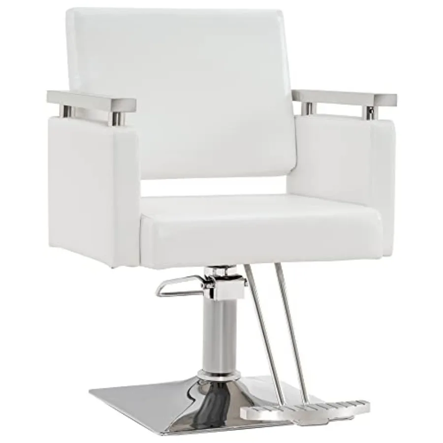 

Classic Hydraulic Barber Chair Styling Salon Chair for Hair Stylist Beauty Spa Equipment 8808 White