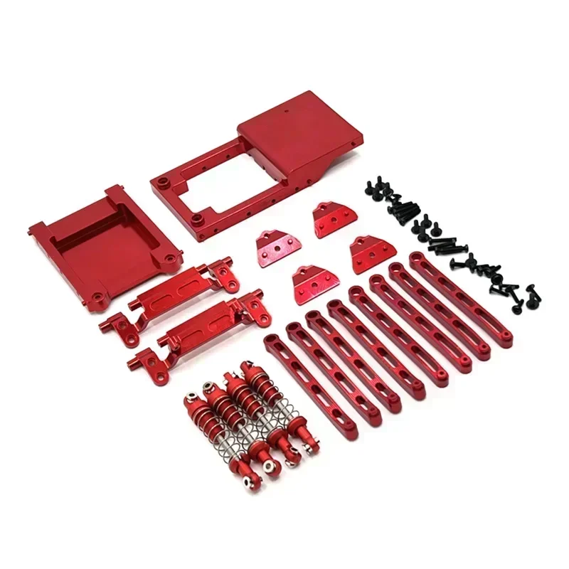 Metal upgrade, PCB fixed bin, tail , pull rod, shock absorber,  seat,  mount, set, for Mangniu model 1/12 MN78