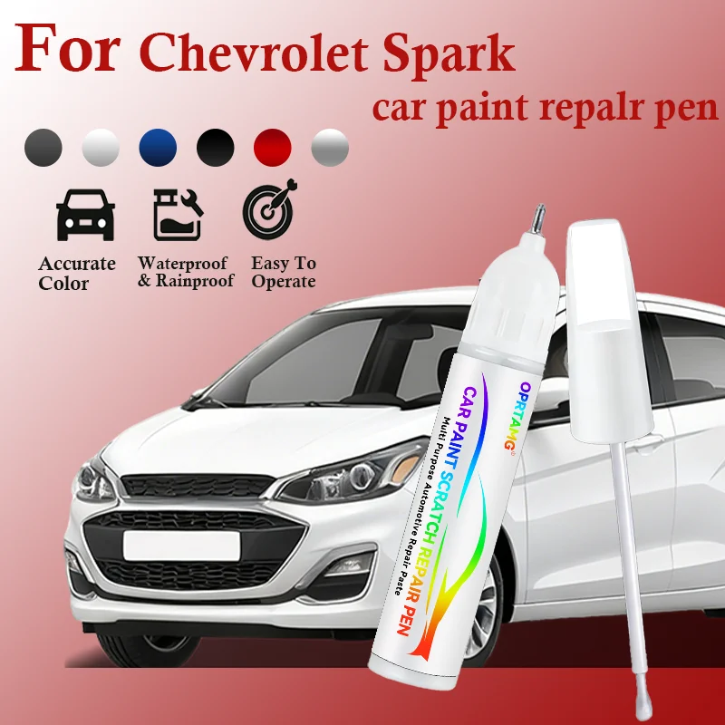 Para Chevrolet Spark 2015-2025, Lápiz de Reparación de Pintura, Eliminador de Arañazos, Accesorios para Auto, pintura para coche, Negro, Rojo, Blanco