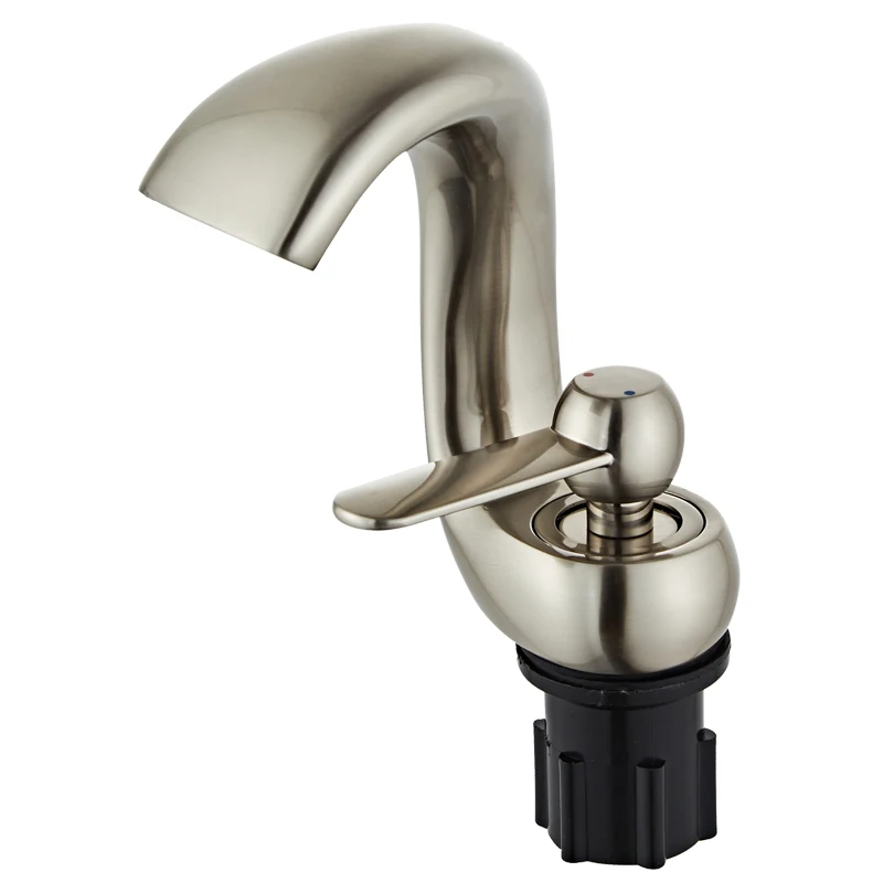 Solid Brass Bathroom Faucet Bathroom Taps Basin Mixer Deck Mounted Cold Hot Water Tap Bathroom Mixer Washbasin Faucet