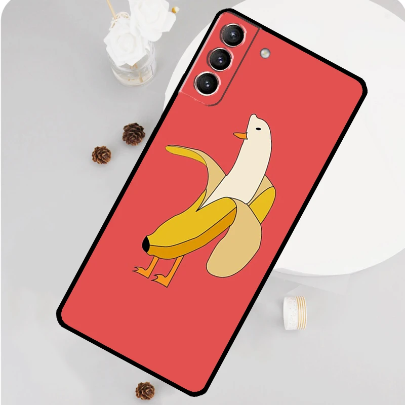 Memes Cartoon Funny Banana Phone Case For Samsung Galaxy S23 Ultra S21 S20 FE S9 S10 Plus Note 10 20 S22 Ultra Funda image 2