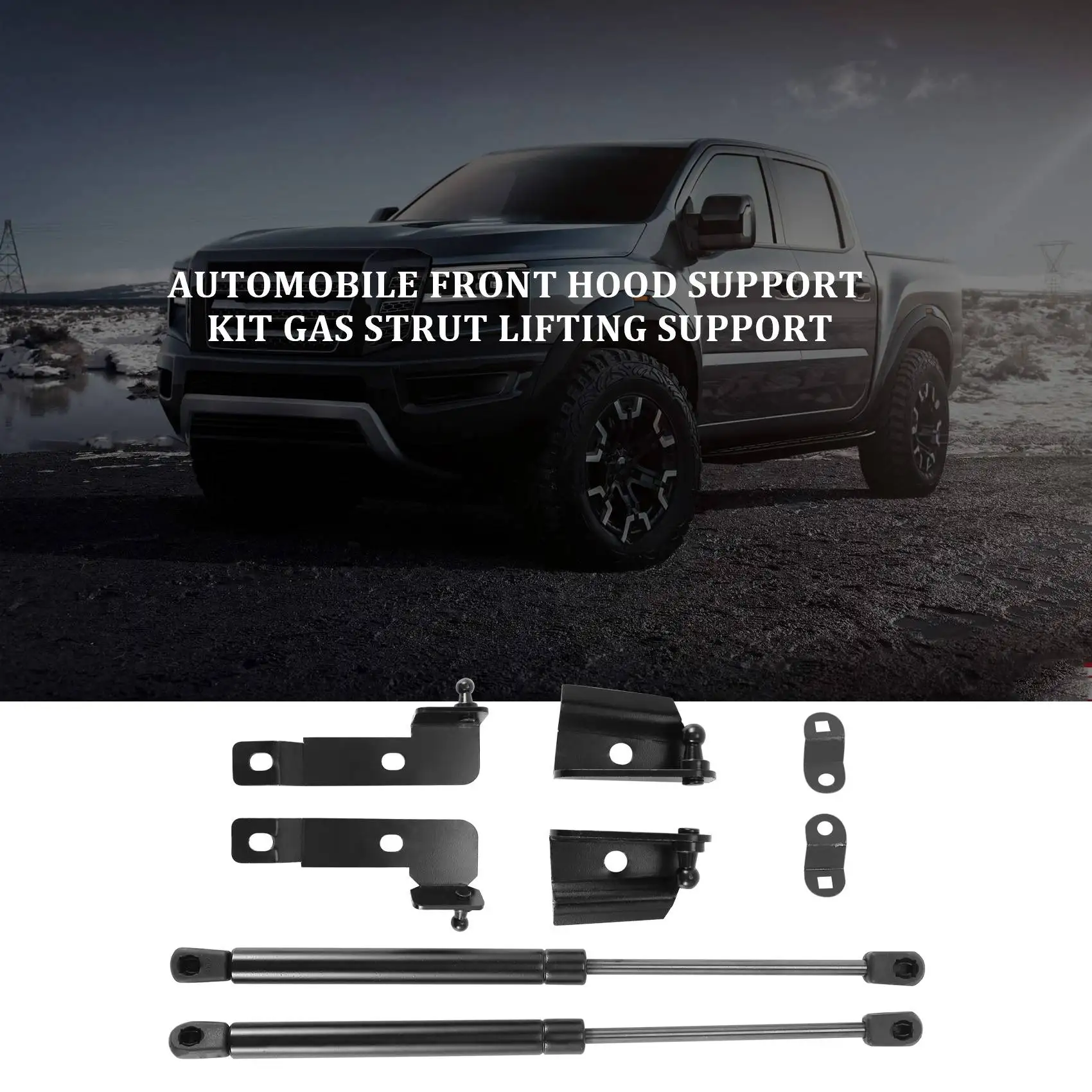 Car Front Bonnet Hood Cover Support Kit Gas Struts Lift Support for Nissan Frontier Navara D40 2004-2018 for Pathfinder