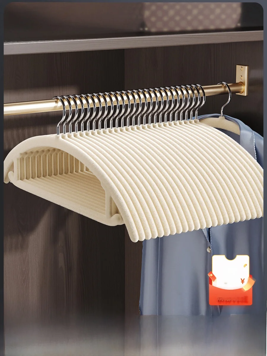 

Space Saving Velvet Coat Hanger No Trace oulder Angle Preventing Anti Slip Clothes Drng Ra Plastic Coat Hanger for Adul...