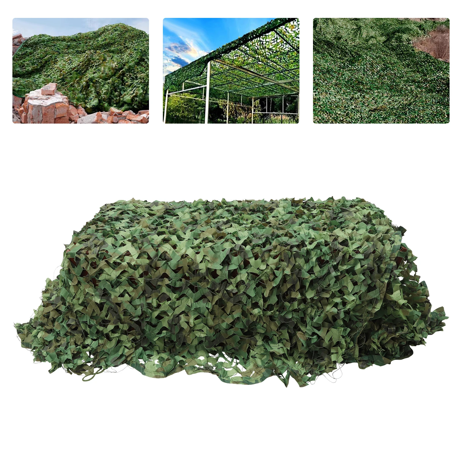 

Camo Netting, Camouflage Net Blinds, for Sunshade Camping Shooting Hunting New
