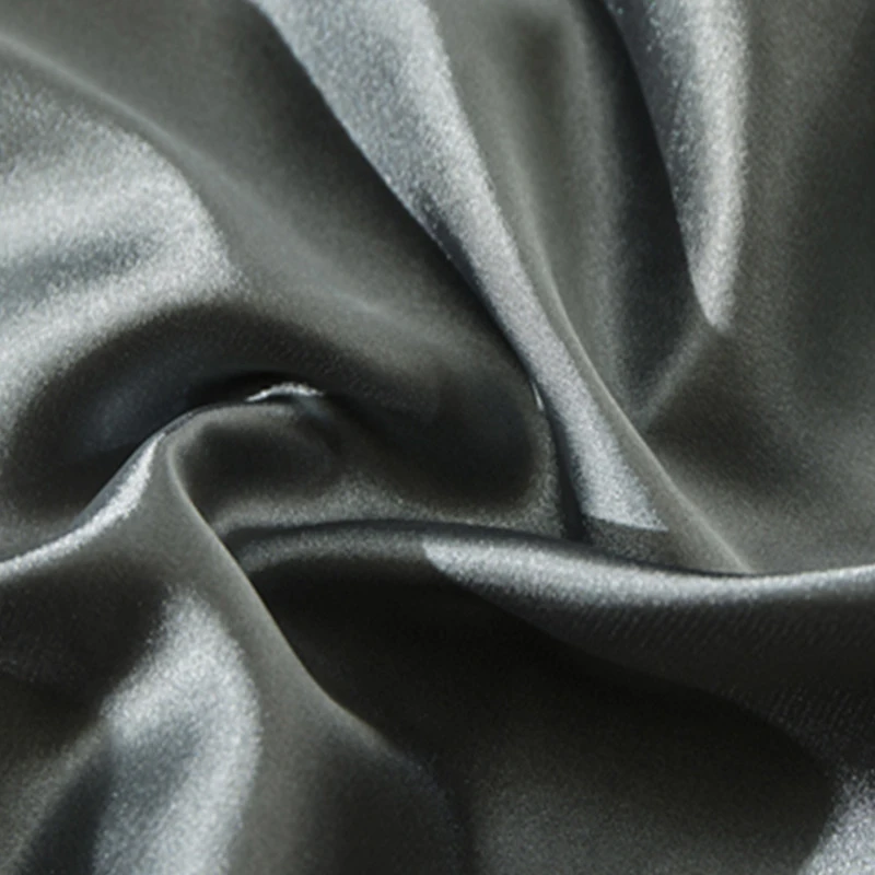 2Pcs Luxury Satin Silk Pillowcase Pink Grey Solid Color Satin Imitated Silk Pillow Cover 30cmx50cm/40cmx60cm Pillowcase - view 5