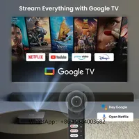 TLCRETE Y-Dangbei Atom Google TV Laser Mini Projector Full HD 1080P DLP ALPD 3D 1200 Lumens Wireless Smart Projector