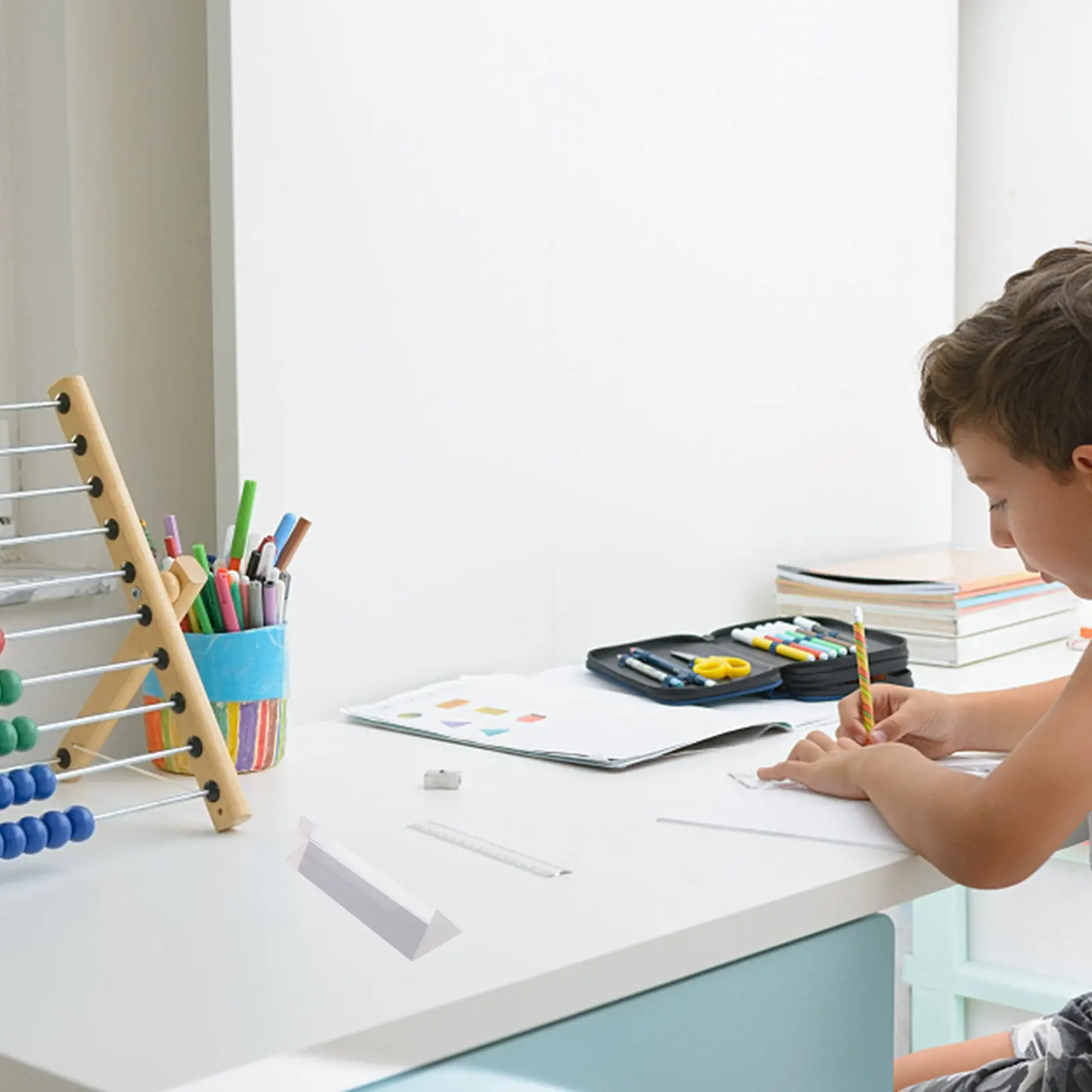 

Оптическая тройная призма из стекла для физических экспериментов, демонстрации преломления света, обучения, инструмент для изучения отражения света