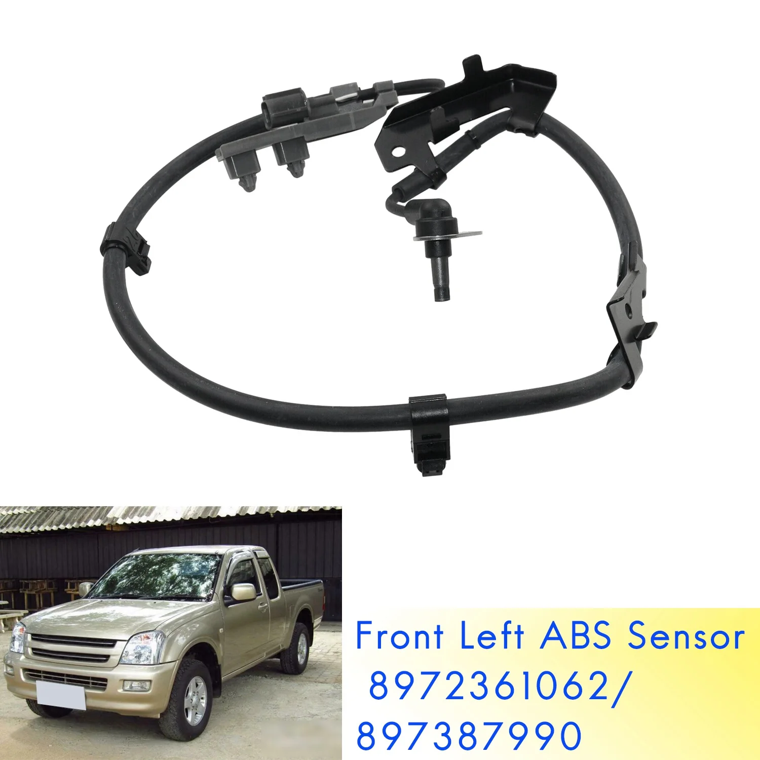 New Front Left ABS Speed Sensor Anti Skid Sensor FL for Isuzu D-Max / Rodeo TFS77/TFS86/TFS85 2003+ 8972361062 897387990