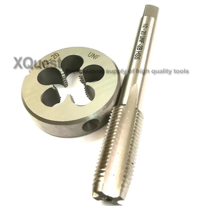 2pcs Left Hand Tap and die set M3 M4 M5 M6 LH Metric Fine Thread Straight Flute taps Round Dies Suit M8 M10 M12 M14 M16 M18 M20