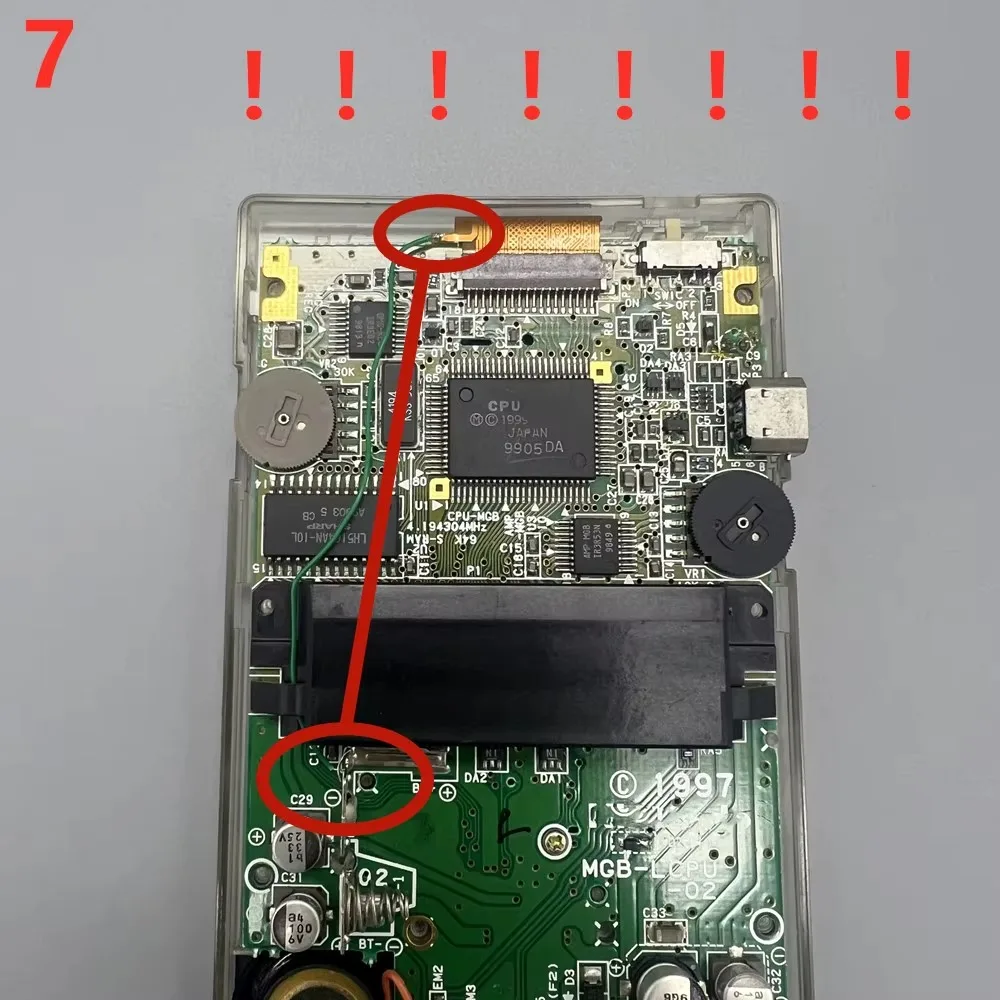 Nowy ekran LCD GBP. 2.6-calowy ekran IPS o oryginalnym rozmiarze i wysokiej jasności do Gameboy Pocket (GBP). Łatwy w instalacji. — zdjęcie produktu 6