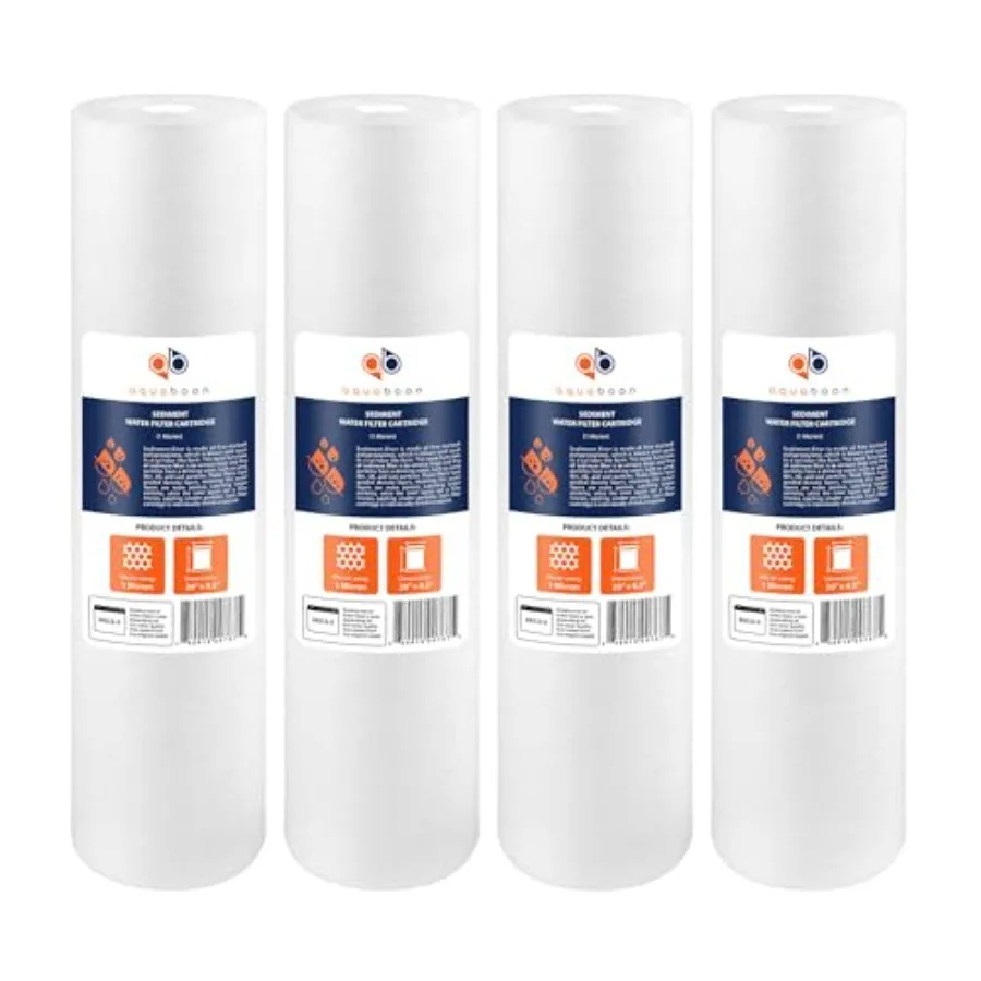

1 Micron 20 x 4.5 Sediment Water Filter Replacement Cartridge Whole House Sediment Filtration Compatible with AP810-2 SDC-45-20