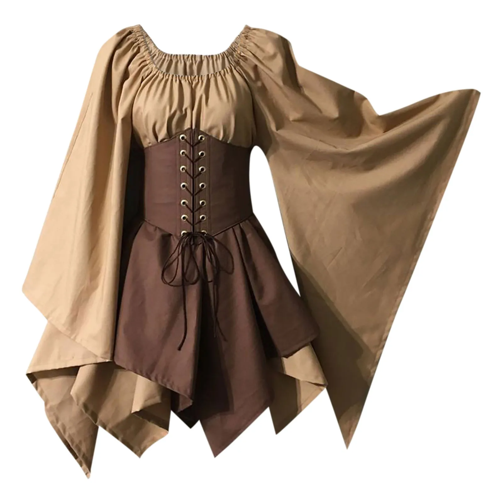 

Fairy Elf Traditional Irish Viking Costume Elf Ear Medieval Costume Women Renaissance Medieval Dress for Halloween Party 2025