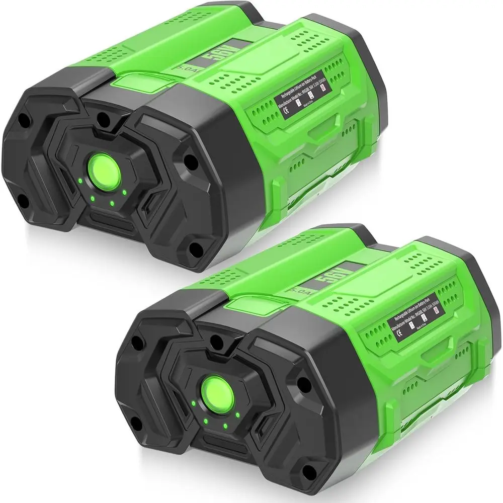 

2 Packs 5000mAh 56 Lithium ion Battery Replacement or EGO Batteries Compatible with EGO 56V Battery BA1400T BA1400 BA2800T BA280