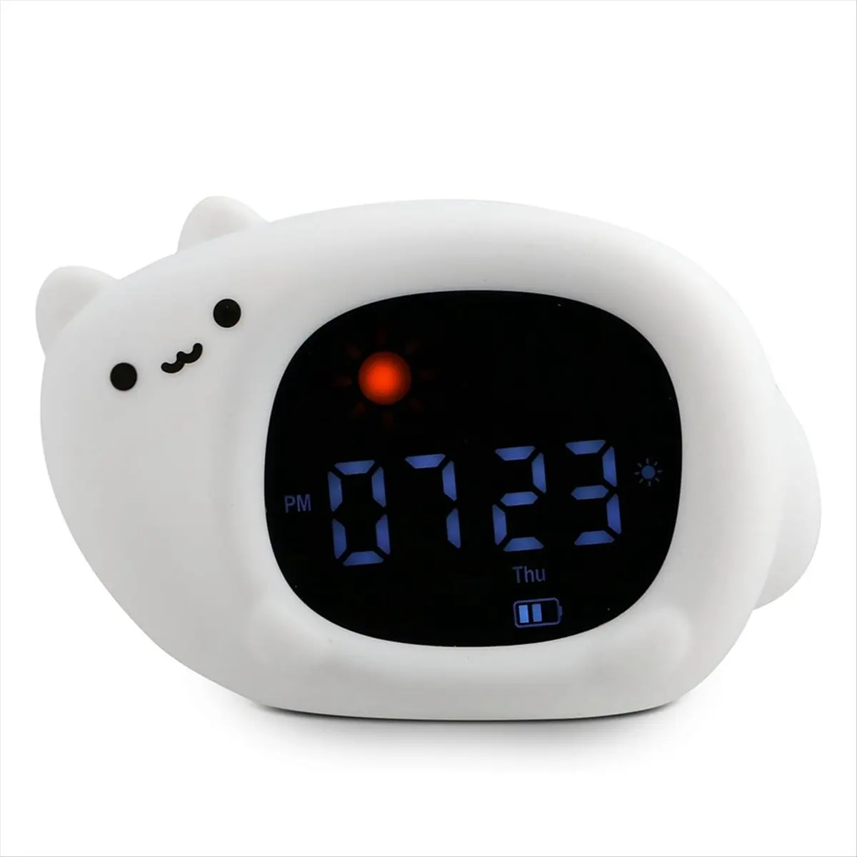 [Vend for]Controlled Clock for Kids + Nightlight + Sound Machine - Color Changing Light, USB Plug, 12/24H, Routine Trainer