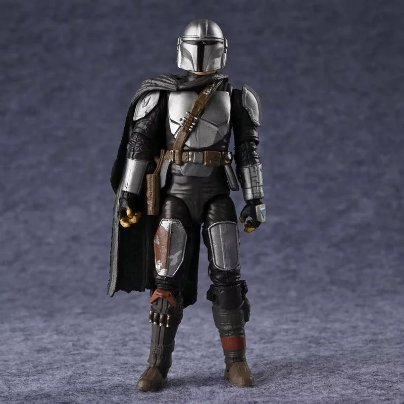 15cm Figurki Mandalorianin Grogu Din Djarin Zestaw Śliczny Grogu 15 cm Figurka w Zbroi PVC Model Anime Zabawka Ozdoba Prezent