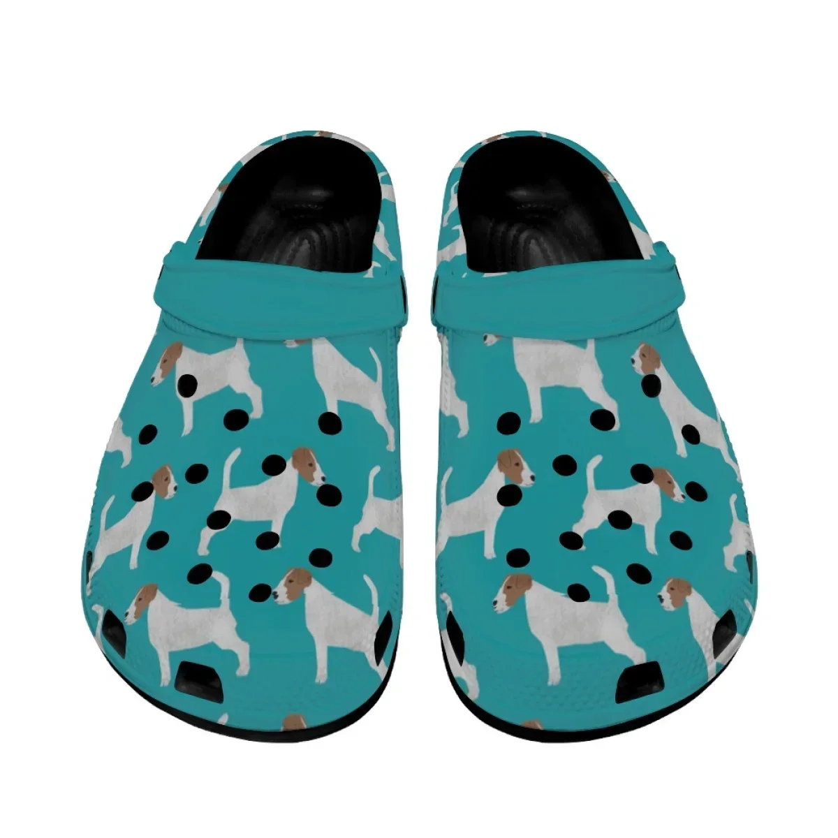 Cute Outdoor Sandals Jack Russell Terrier Animal Pattern Summer Home Slippers For Women Girls Beach Hole Water Shoes Clogs