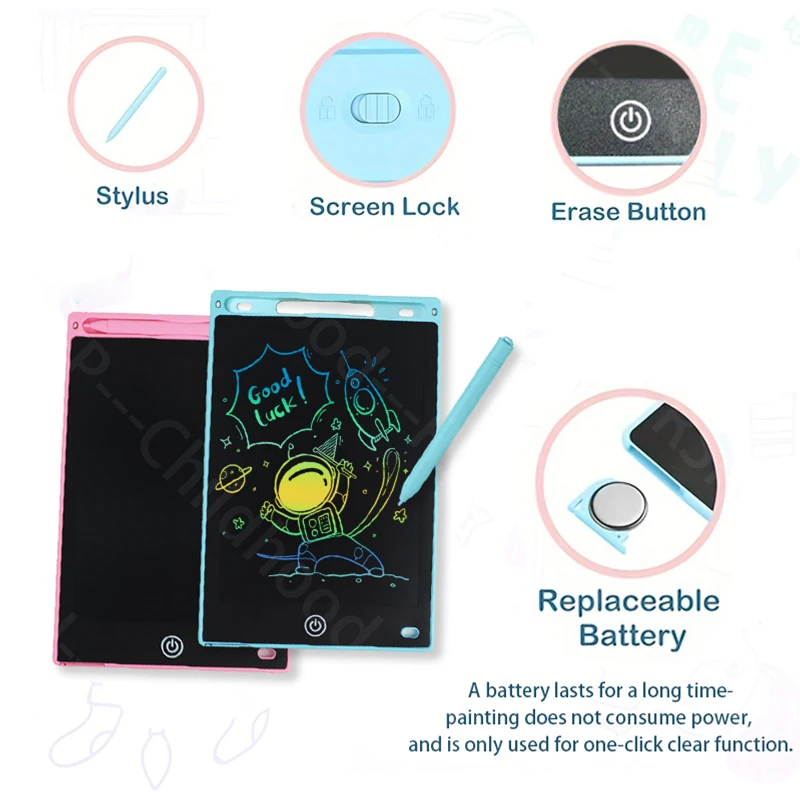 Planche à dessin LCD 8.5 pouces, tablette d'écriture pour enfants, garçon et fille, jouets éducatifs Montessori, tableau noir magique pour étudiant, cadeau d'anniversaire et de noël